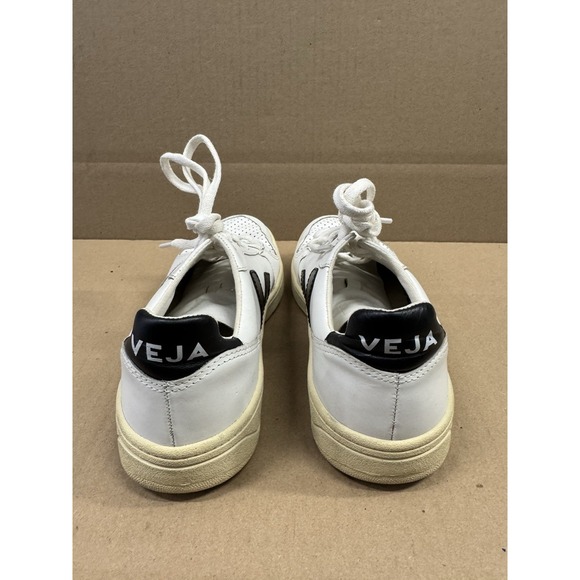 Veja V-10 Women's Size 6 White Leather Lace‎ Up Low Casual Sneakers Shoes - Picture 4 of 9